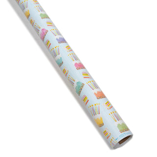 Caspari Birthday Cake Roll Wrap 30 Inch X 8Ft-2 Inch Core 10118RC