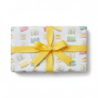 Caspari Birthday Cake Roll Wrap 30 Inch X 8Ft-2 Inch Core 10118RC