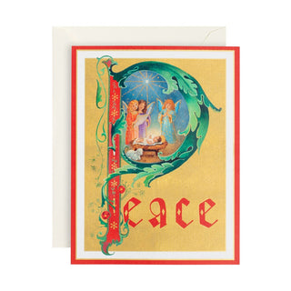 Caspari Peace Illumination Boxed Christmas Cards - 16 Cards & 16 Envelopes 101204