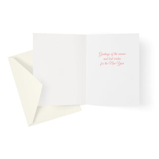 Caspari Birds on Holly Branch Classic Boxed Christmas Cards - includes 15 cards & envelopes 101230