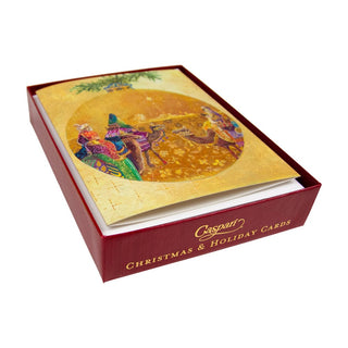 Caspari Three Kings Ornament Classic Boxed Christmas Cards - includes 15 cards & envelopes 101237