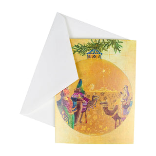 Caspari Three Kings Ornament Classic Boxed Christmas Cards - includes 15 cards & envelopes 101237
