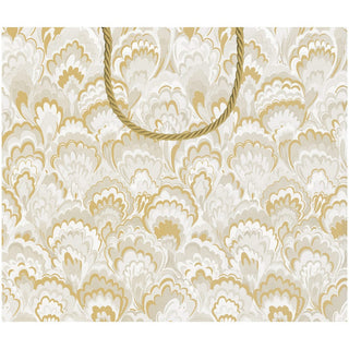 Caspari Marbled Ceramica Silver & Gold Gift Bags - includes 1 Gift Bags 101270B3