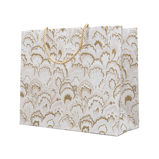 Caspari Marbled Ceramica Silver & Gold Gift Bags - includes 1 Gift Bags 101270B3
