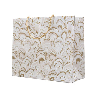Caspari Marbled Ceramica Silver & Gold Gift Bags - includes 1 Gift Bags 101270B3