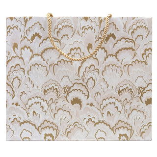 Caspari Marbled Ceramica Silver & Gold Gift Bags - includes 1 Gift Bags 101270B3