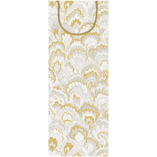 Caspari Marbled Ceramica Silver & Gold Gift Bags - includes 1 Gift Bags 101270B4