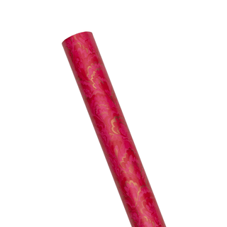 Caspari Marbled Ceramica Fuchsia & Gold Roll Wrap - includes 1 Roll 101271RC
