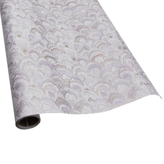Caspari Marbled Ceramica Silver & Lavender Roll Wrap - includes 1 Roll 101273RC
