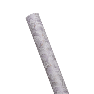 Caspari Marbled Ceramica Silver & Lavender Roll Wrap - includes 1 Roll 101273RC