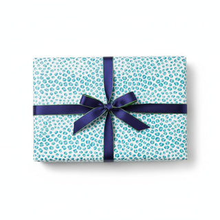 Caspari Just Spots Turquoise Roll Wrap 30 Inch X 8Ft-2 Inch Core 101281RC