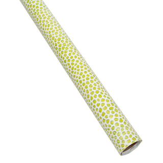 Caspari Just Spots Lime Roll Wrap 30 Inch X 8Ft-2 Inch Core 101282RC