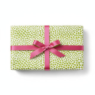 Caspari Just Spots Lime Roll Wrap 30 Inch X 8Ft-2 Inch Core 101282RC