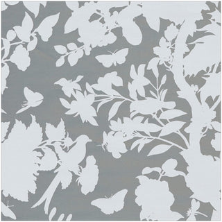Caspari Christmas Chinoiserie Silv & Wht Foil Roll Wrap - includes 1 Roll Wrap 101321RCF