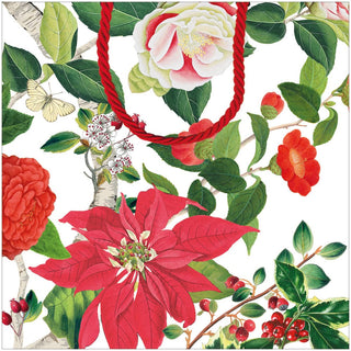 Caspari Christmas Chinoiserie Gift Bags - includes 1 Gift Bags 10132B1.5