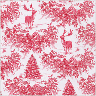 Caspari Christmas Toile Red Roll Wrap - includes 1 Roll Wrap 101350RC