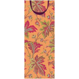 Caspari Paisley Leaves Coral Gift Bags - includes 1 Gift Bags 10141B4
