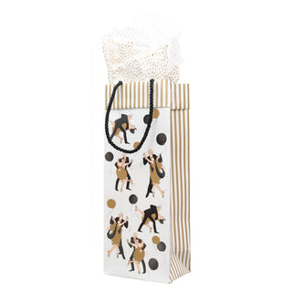Caspari Boogie Woogie Gift Bags - includes 1 Gift Bags 10142B4