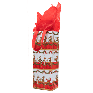 Caspari Santa'S Bar Gift Bags - includes 1 Gift Bags 10143B4