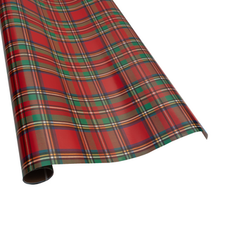 Scottish Tartan Red Roll Wrap - includes 1 Roll