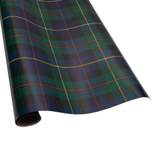 Caspari William Tartan Blue Roll Wrap - includes 1 Roll 10147RC