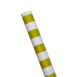 Caspari Awning Stripe Chartreuse & White Roll Wrap - includes 1 Roll Wrap 101480RC