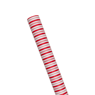 Caspari Candy Stripe Red & White Roll Wrap - includes 1 Roll 10149RC