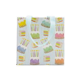 Caspari Cake Frosting Small Square Gift Bag - 5.75"L x 2.5" W x 5.75"H - includes 1 bag 10150B1.5