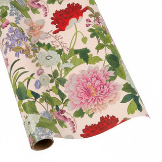 Caspari A Profusion Of Flowers Shell Pink Gift Wrap 101550RC
