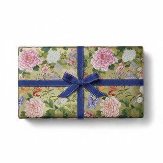 Caspari A Profusion Of Flowers Gold Foil Gift Wrap 101551RCF