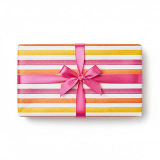 Caspari Cafe Stripe Warm Gift Wrap 10156RC