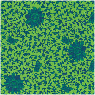 Caspari Indigo Garden Green/Blue Gift Wrap 101580RC