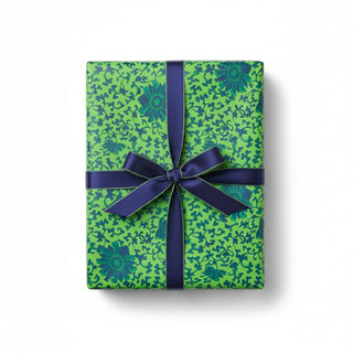 Caspari Indigo Garden Green/Blue Gift Wrap 101580RC