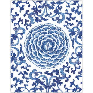 Caspari Indigo Garden Blue/White Gift Enclosure Cards - includes 4 cards & envelopes 10158ENC