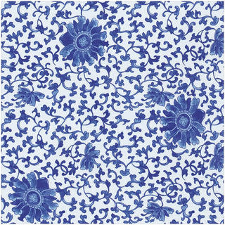 Caspari Indigo Garden Blue/White Gift Wrap 10158RC