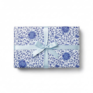 Caspari Indigo Garden Blue/White Gift Wrap 10158RC