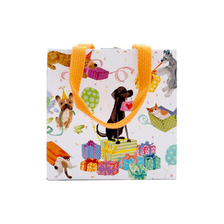 Caspari Birthday Pets Small Square Gift Bag - 5.75"L x 2.5" W x 5.75"H - includes 1 bag 10159B1.5