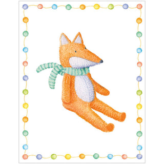 Caspari Little Fox Gift Enclosure Cards - includes 4 cards & envelopes 10176ENC