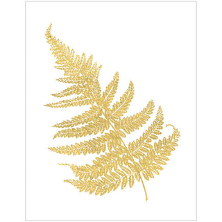 Caspari Fern Gold Foil Gift Enclosure Cards - includes 4 cards & envelopes 10182ENC