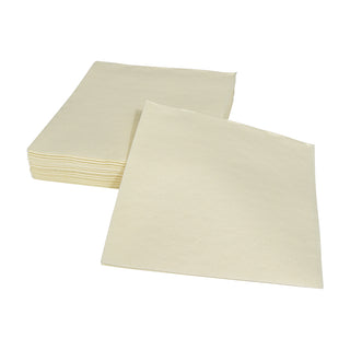 Caspari Paper Linen Ivory Napkin Solid Airlaid Cocktail-15 In 101CG