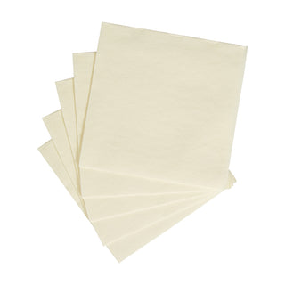 Caspari Paper Linen Ivory Napkin Solid Airlaid Cocktail-15 In 101CG