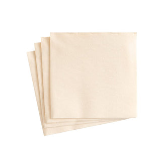 Caspari Paper Linen Ivory Napkin Solid Airlaid Cocktail-15 In 101CG