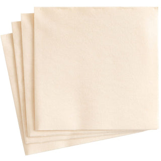 Caspari Paper Linen Ivory Napkin Solid Airlaid Dinner-12 In 101DG