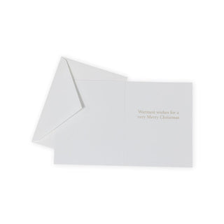 Caspari Church In Snow Petite Boxed Christmas Cards - includes 15 cards & envelopes 102012