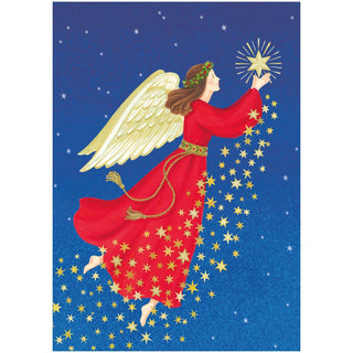 Caspari Star Angel Boxed Christmas Cards - 16 Cards & 16 Envelopes 102104