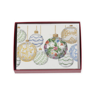 Caspari Savannah Ornaments Boxed Christmas Cards - 16 Christmas Cards & 16 Envelopes 102213