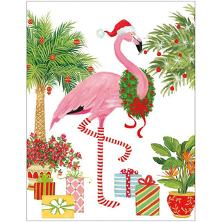 Caspari Christmas Flamingo Classic Boxed Christmas Cards - includes 15 cards & envelopes 102232