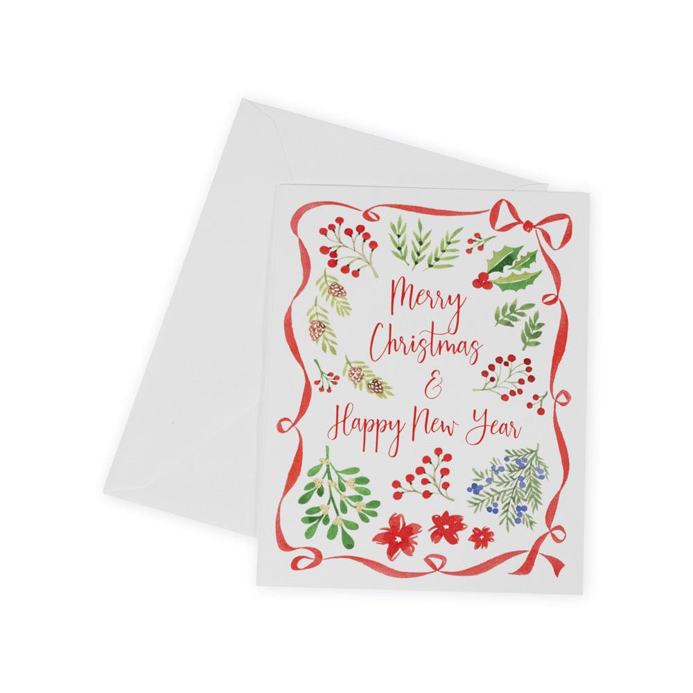 Caspari 4 x 6 Christmas Card Address Book Tabless Paper Refill