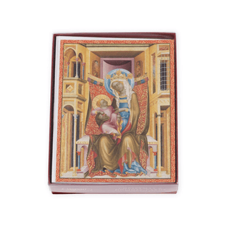 Caspari Virgin And Child Enthroned (Detail) Large Boxed Christmas Cards - includes 15 cards & envelopes 102306