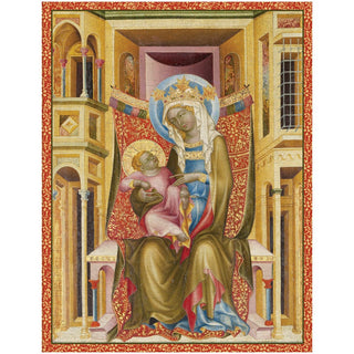 Caspari Virgin And Child Enthroned (Detail) Large Boxed Christmas Cards - includes 15 cards & envelopes 102306